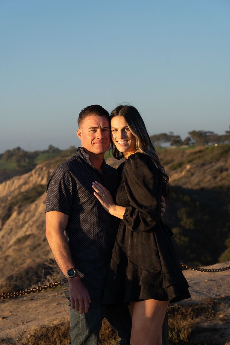 Dylan proposed to Stephanie in La Jolla, CA.