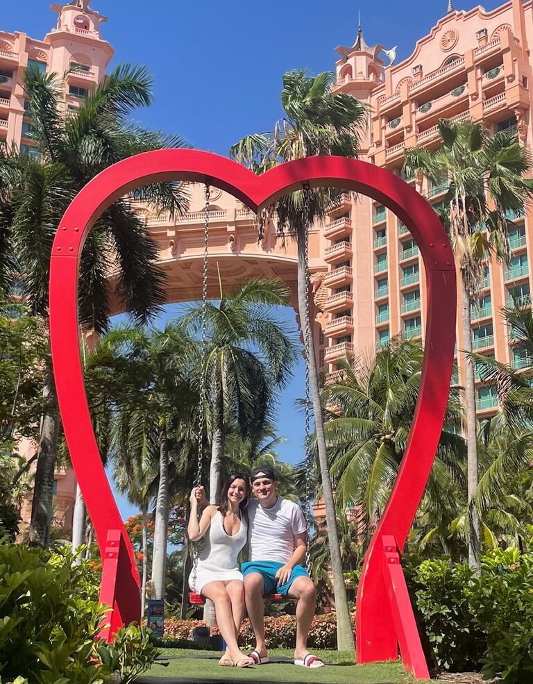 Matt and Gabby enjoy vacation in Bahamas. The first of many vacations to come.