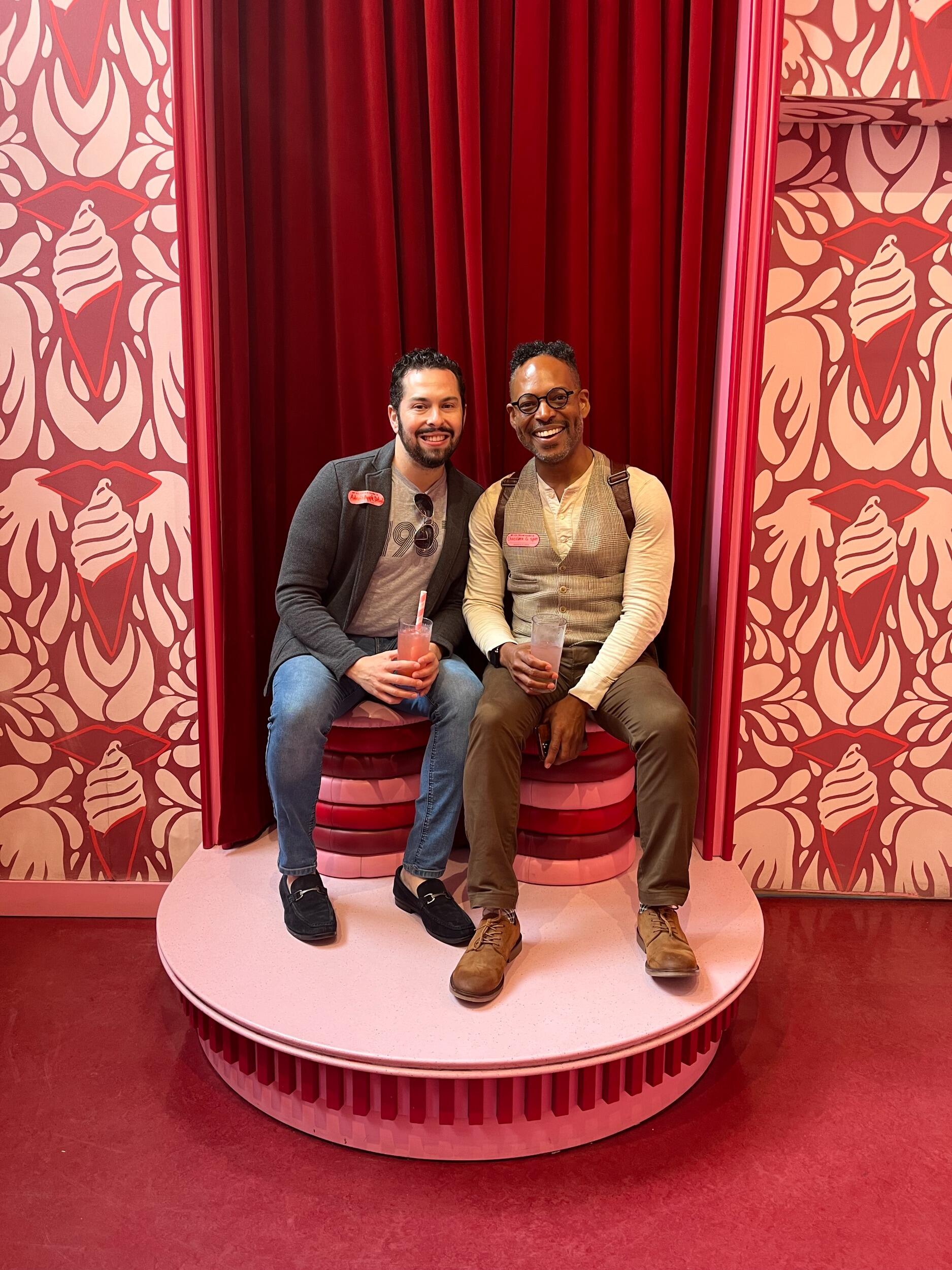 Adam's 37th birthday at the Ice Cream Museum...