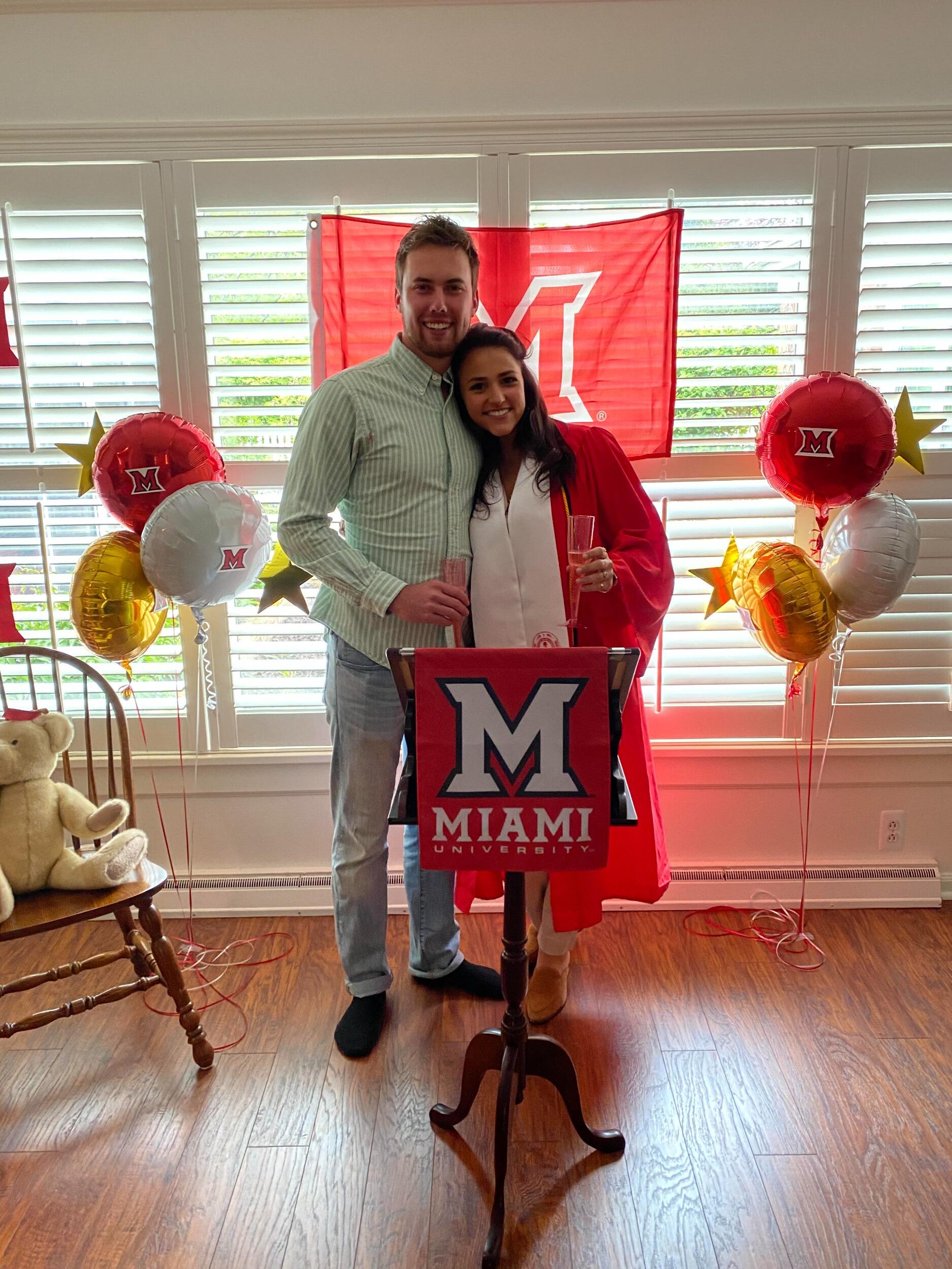 Lexi Graduated College during Covid, and Trey celebrated alongside her family at a very special Graduation ceremony at her cousin Adelle's house. Soon after, Lexi starting her career at McDonald's. 