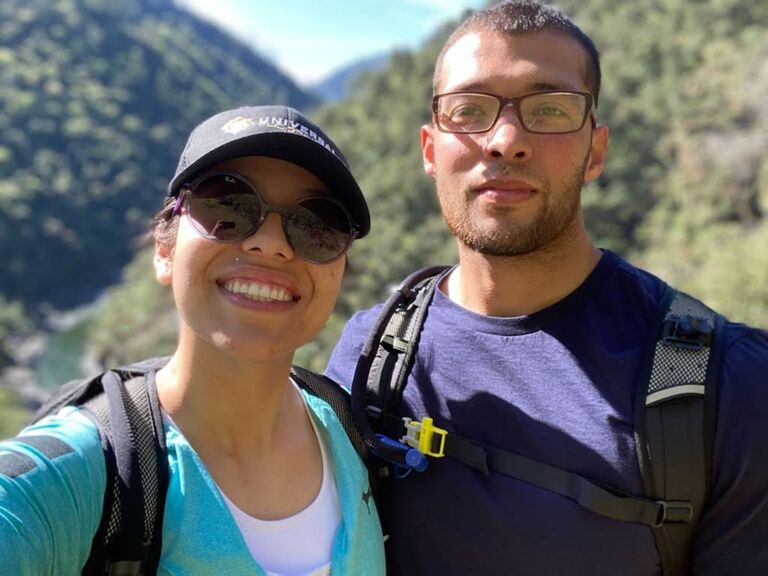 One of our first hikes together in Colfax, CA 
