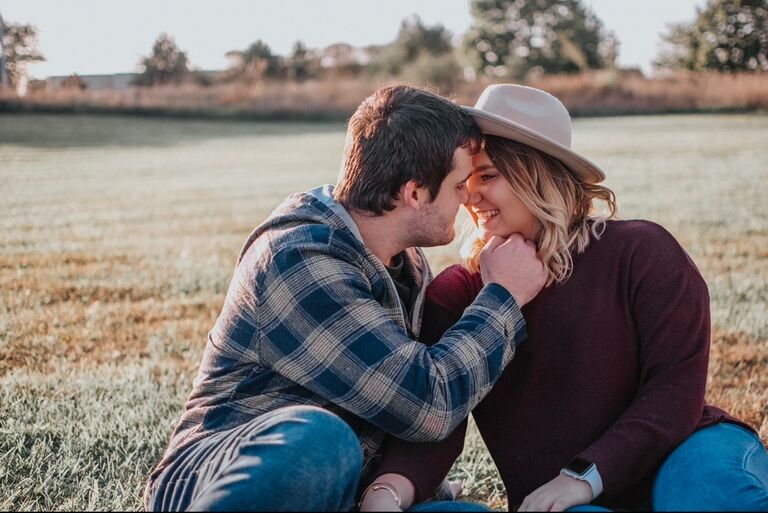 Our first weekend trip together. We visited my sister in Omaha and she did a photoshoot for us!