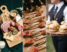 Three wedding appetizers