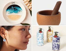 Collage of beautiful anniversary gifts