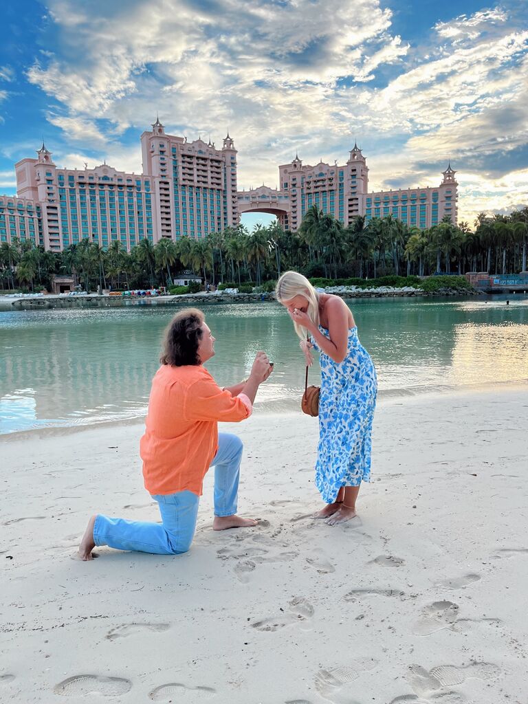 Garett proposed in the Bahamas!