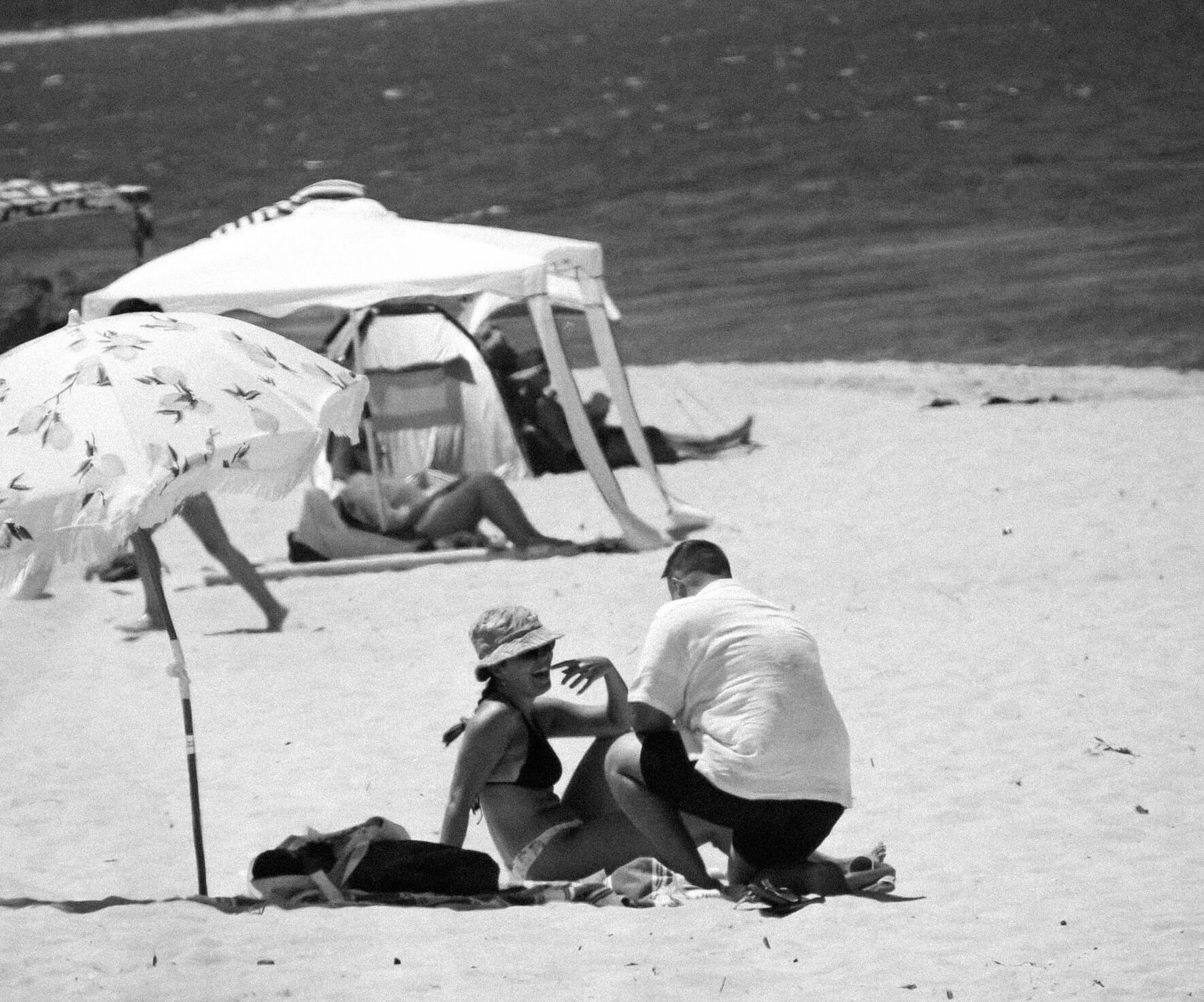 Sneaky Hannah taking pictures in the bushes to capture the moment.