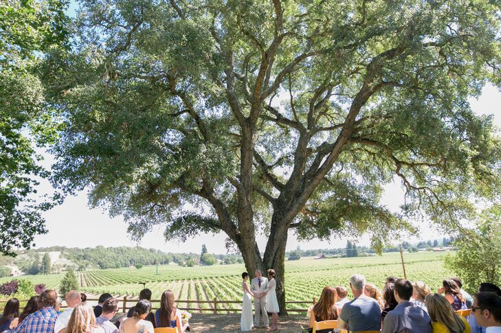 Ceremony At Healdsburg Country Gardens