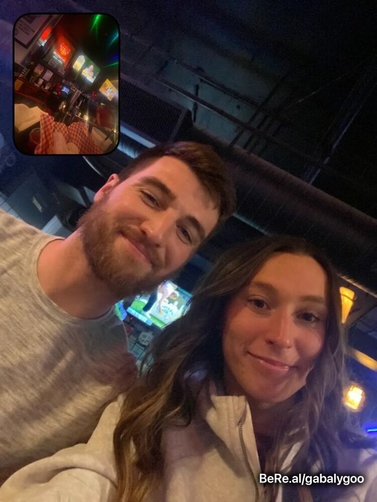 Met on dating app, then met again on different dating app, where Nick sent Gabby a "Rose"