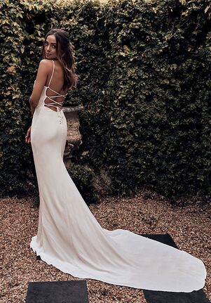 Save Money Wedding Dress -  backless with strips