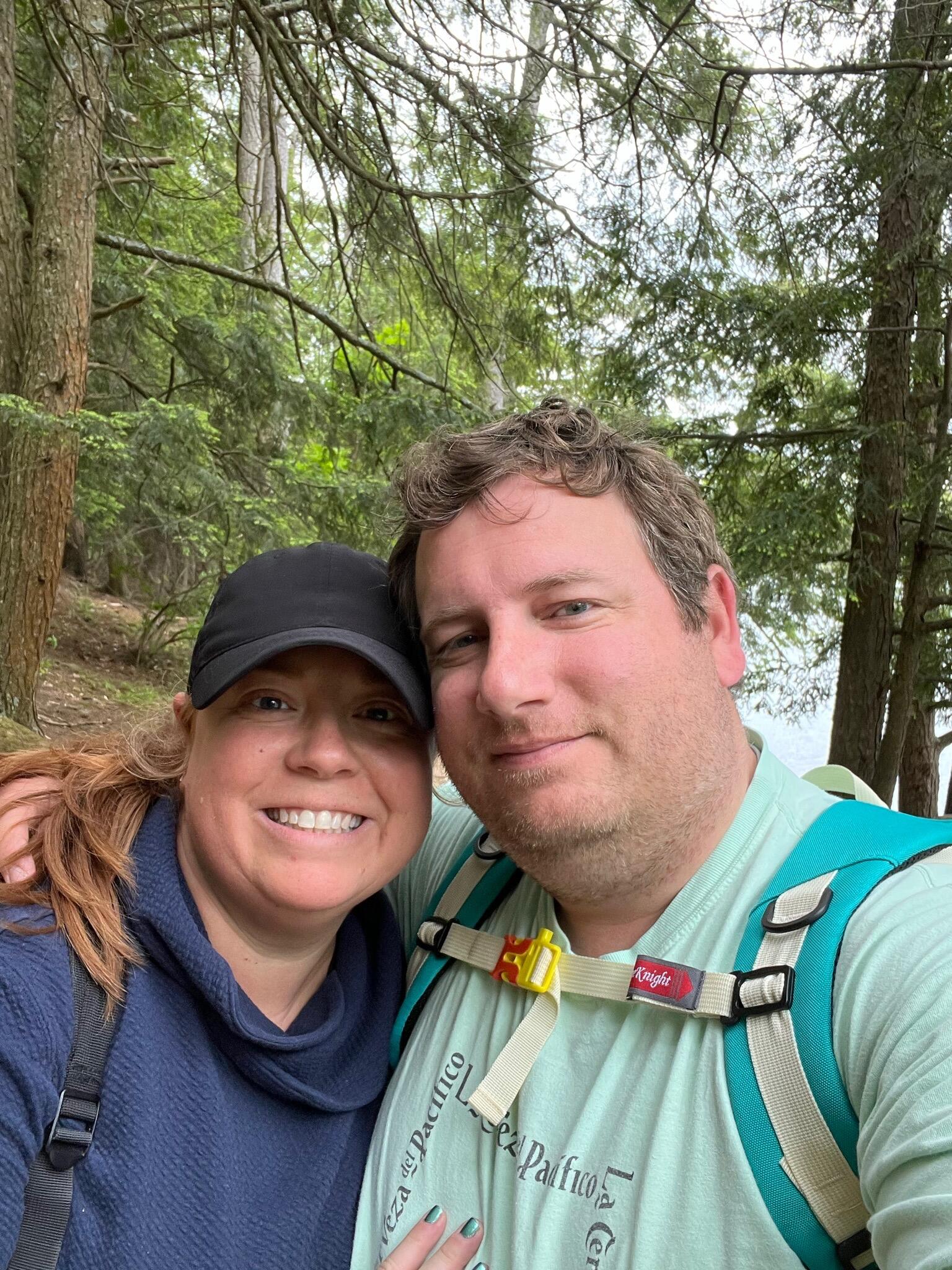 On the same trip to see Connecticut, we went hiking in Vermont to see Greg's family.