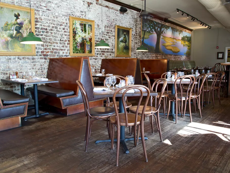 Gorgeous paintings set the tone at this elegant venue in Charleston, SC.