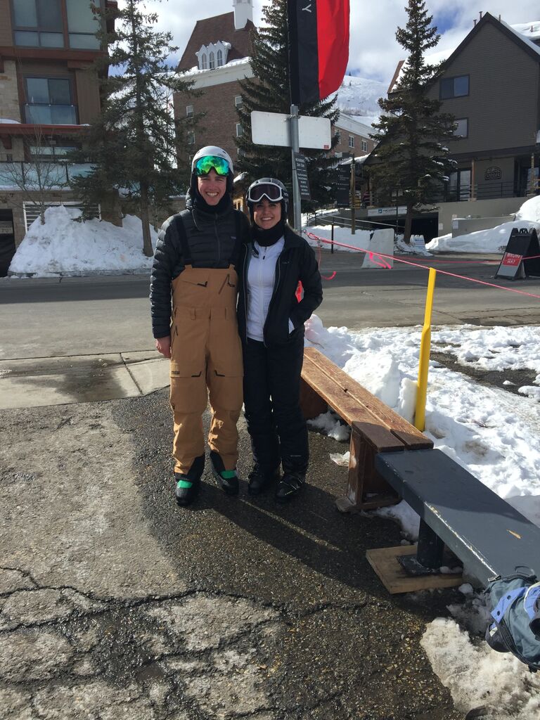 One of many ski trips together. 