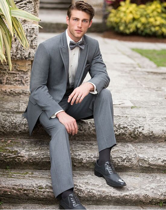 Gray hot sale tuxedo shoes