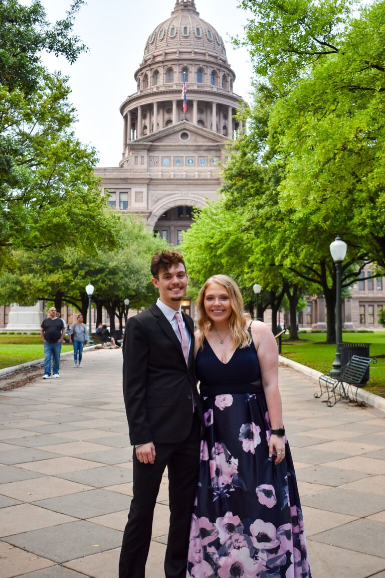 Our first formal together (in Austin, TX)! a.k.a. The whole reason we're together!