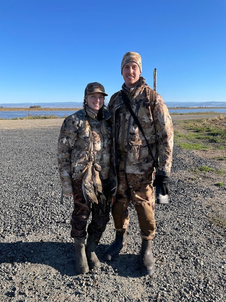 First time Brandon took Lexie out duck hunting