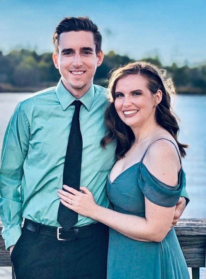 Celebrating our friends' wedding!