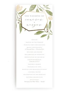 One Page Wedding Program Template from media-api.xogrp.com