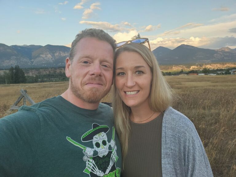 Our first photo together, just the two of us.