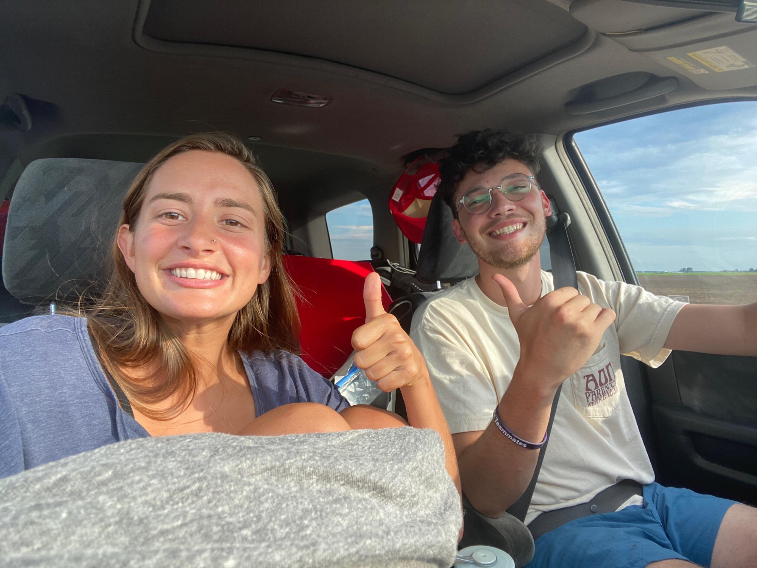 Graduated from UGA! Mackenzie rode along when Griffin moved to Denver.