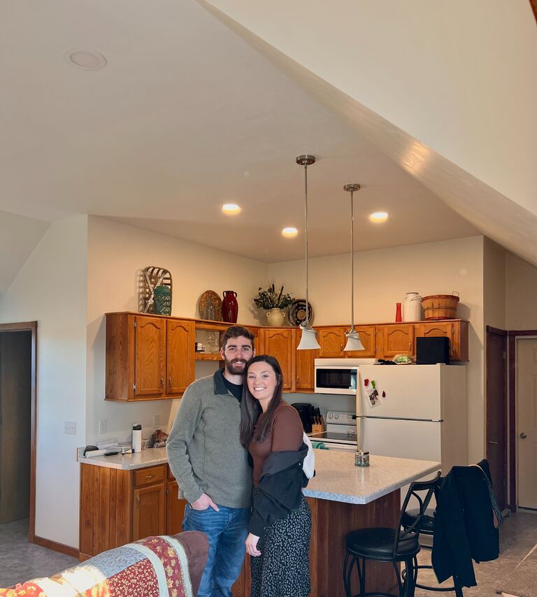 Celebrating our 3 year anniversary together in our newly renovated home!