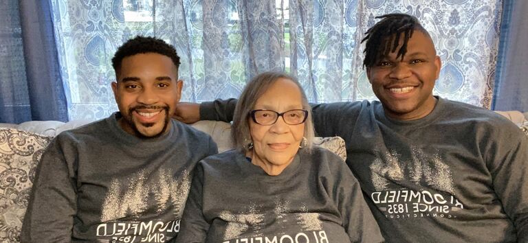 We welcomed our mothers and sisters to have a COVID Christmas with us in our new home. In honor of our new town we all got town sweatshirts. 