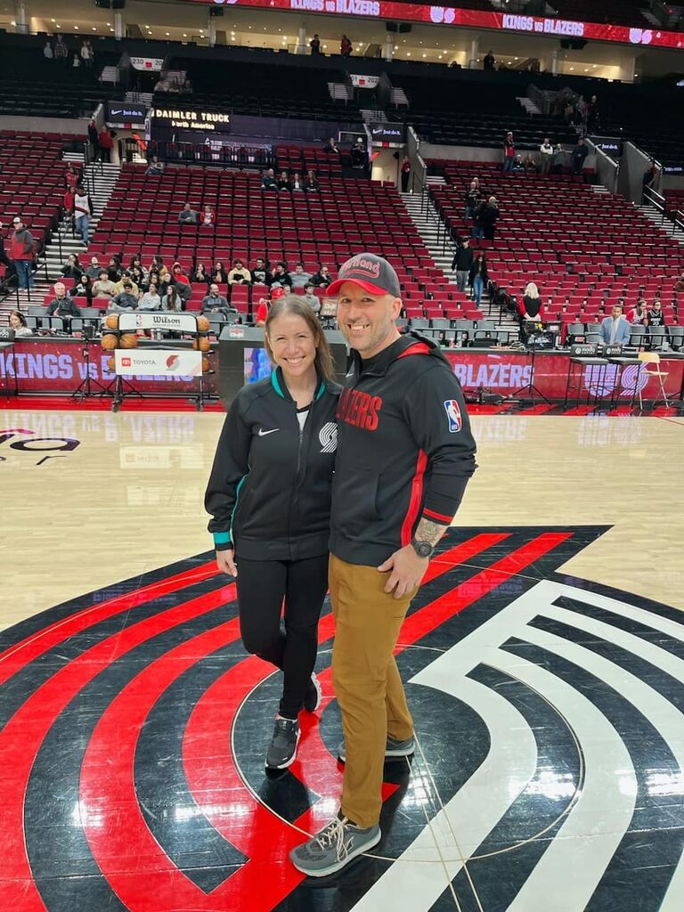 VIP at the Blazers game