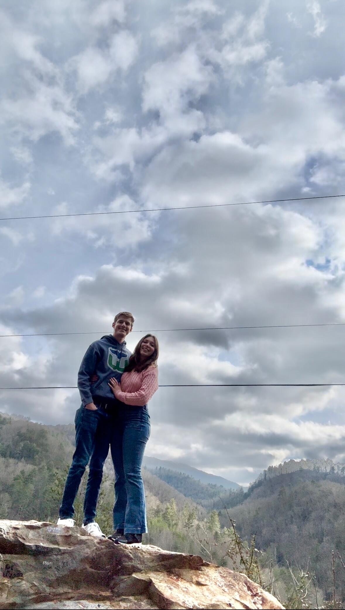 Connor and Chloe spent a cold weekend enjoying Hot Springs for Valentine's Day