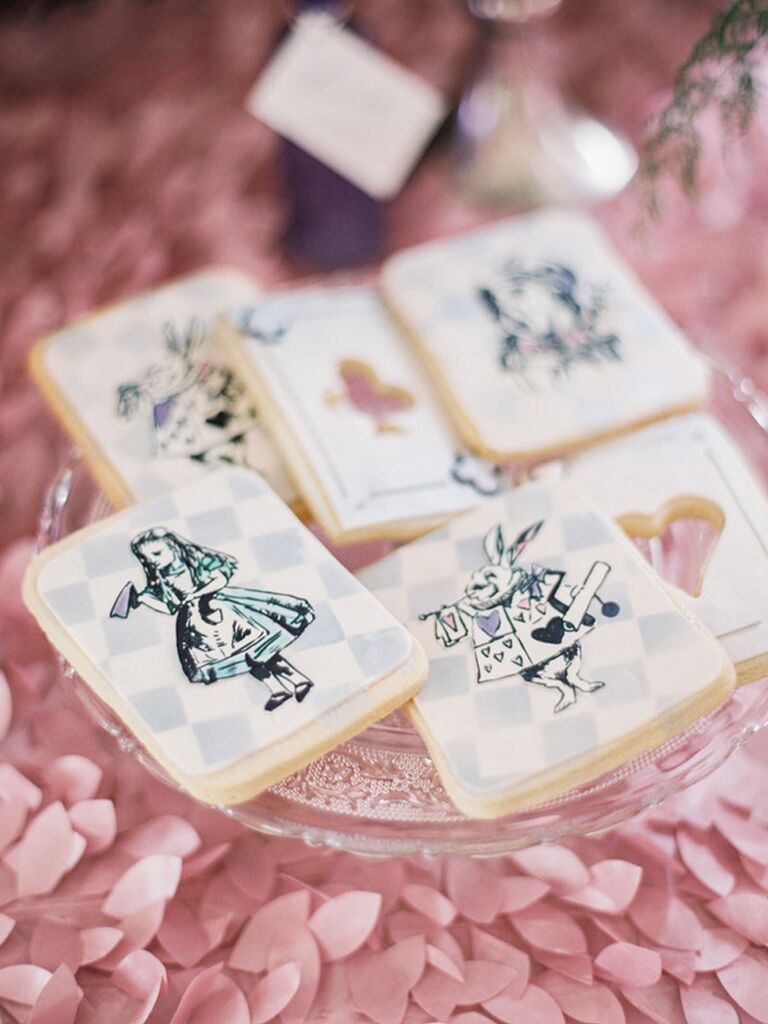 disney themed wedding custom cookies