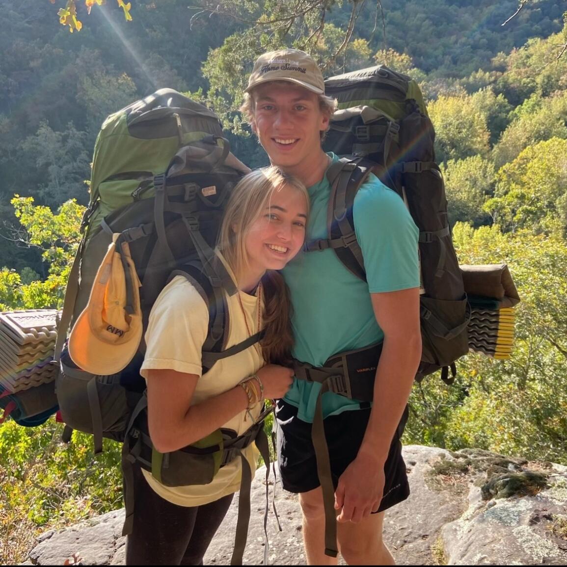 Lance asks Gabby to be his girlfriend while on their first backpacking trip (of many)