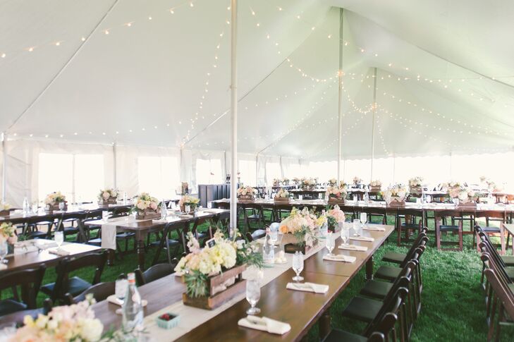 Outdoor Tented Wedding Reception