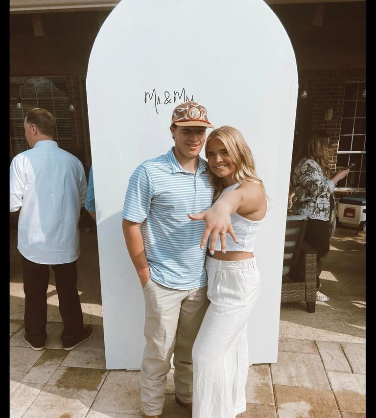 Our engagement party with all of our friends and family! 