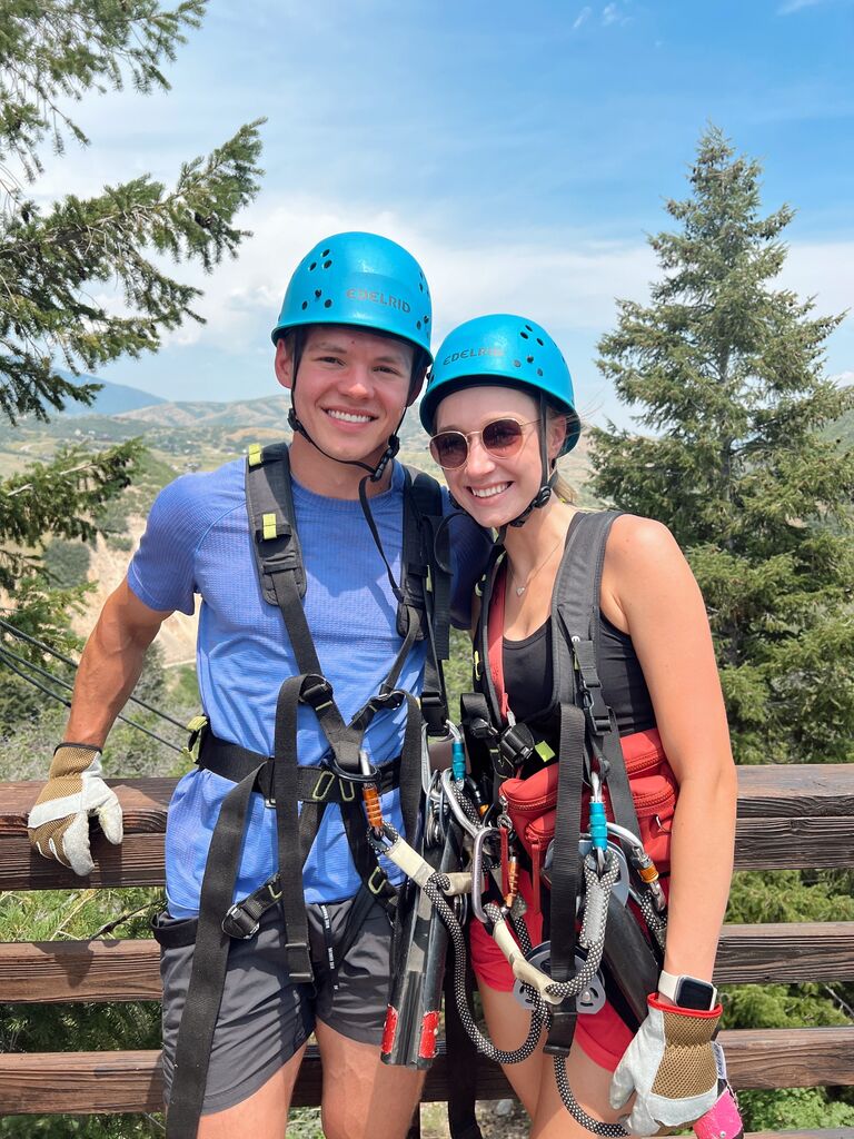 Josh's turn to meet the family! Ziplining in Park City, UT with Emma's family!