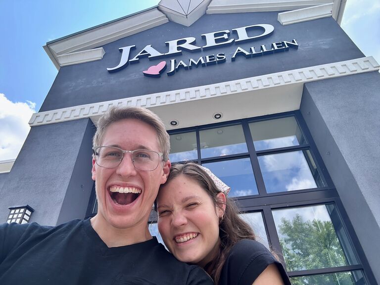 Ring shopping!! (on his birthday!) 