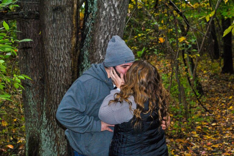 The day Christopher asked Shaelyn to spend forever with him.