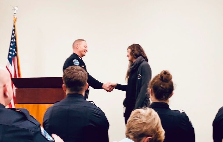 Ariel completes training with Loveland PD as a 911 Dispatcher. 