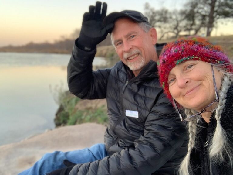 At our favorite campsite; Lefeiste in Art, Texas! 