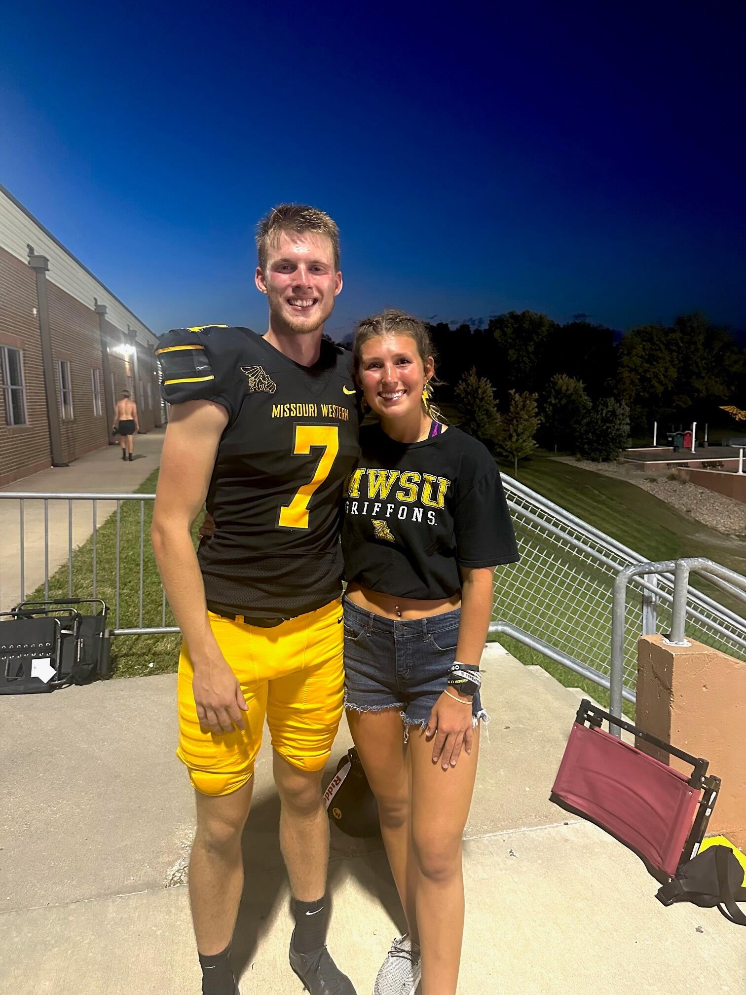 Cody's game winning kick against Emporia State University!
