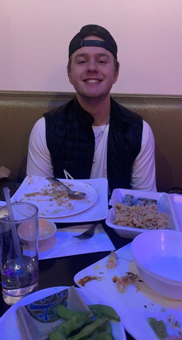 After finding excuses to come back to Blaine for 2 months in the spring semester of my freshman year, I finally decided to officially ask Abby to be my girlfriend on March 06, 2021. I took her out to eat at our favorite sushi place and then drove to Cub Foods, left her in the car, and then came out with a huge grin, flowers, and a question: "Will you be my girlfriend." 

She said yes.
