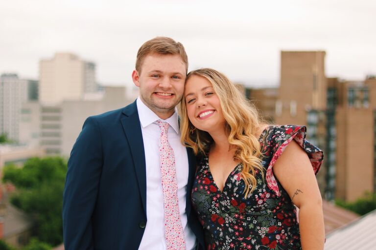 Caitlin and Zach at Kappa Delta formal sophomore year - making long distance look easy ;)