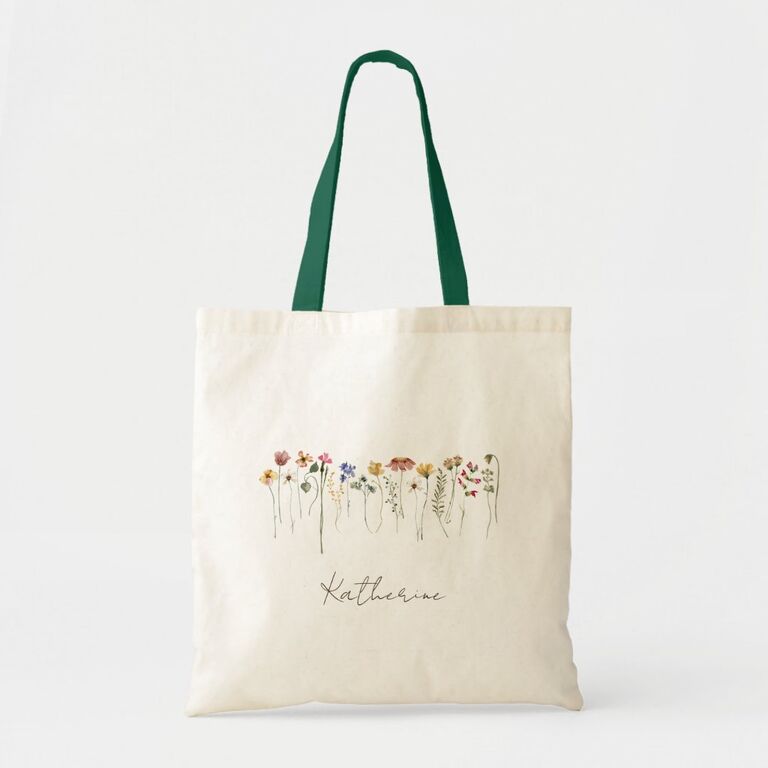 Wildflower tote bag