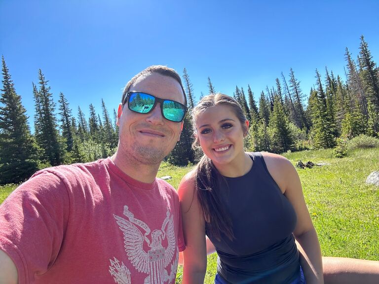 Hiking in the mountains in Colorado