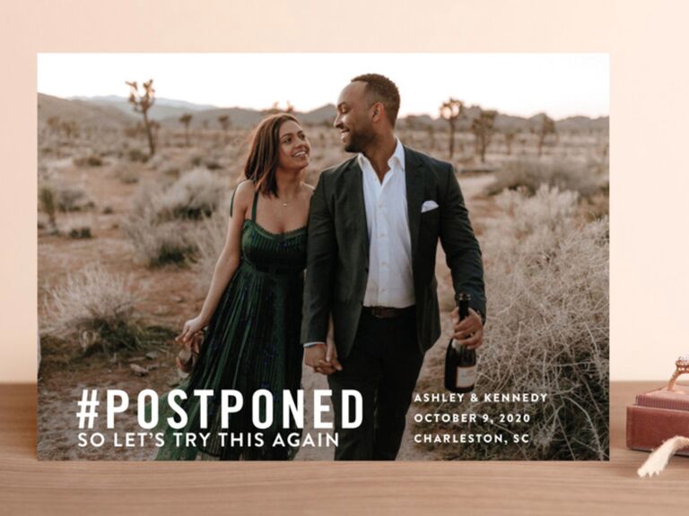 Wedding Postponement Card Minted