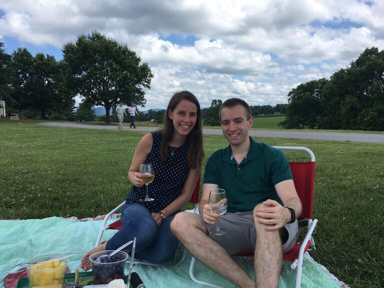 Spending a Saturday at King Family Vineyards in Charlottesville, VA, with Corey's parents
