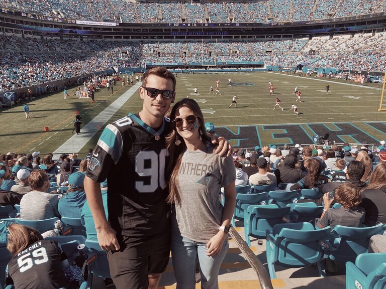 Panther's game for Erin's birthday! 
📍Bank Of America Stadium, Charlotte NC