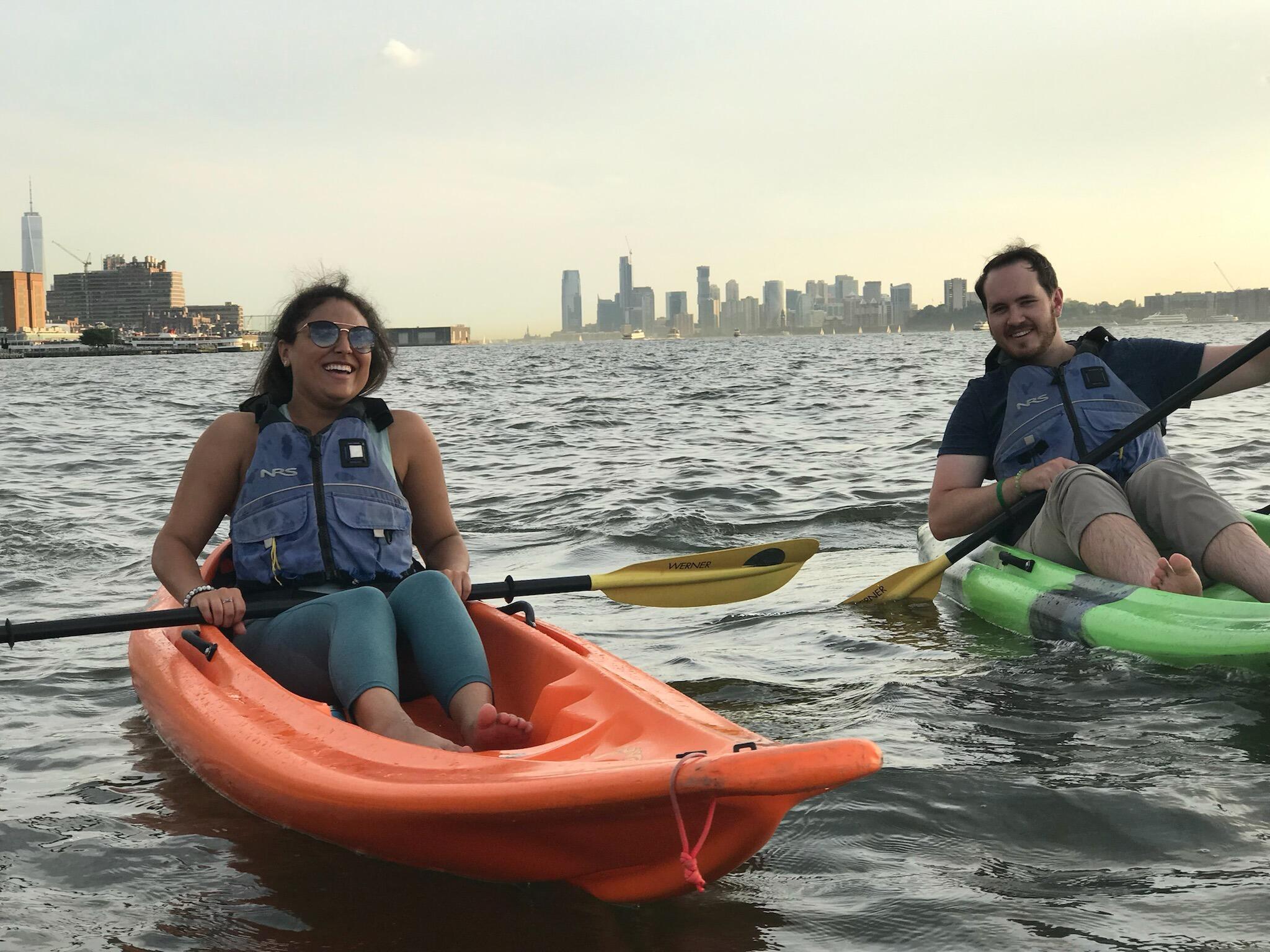 Kayaking in the Hudson River