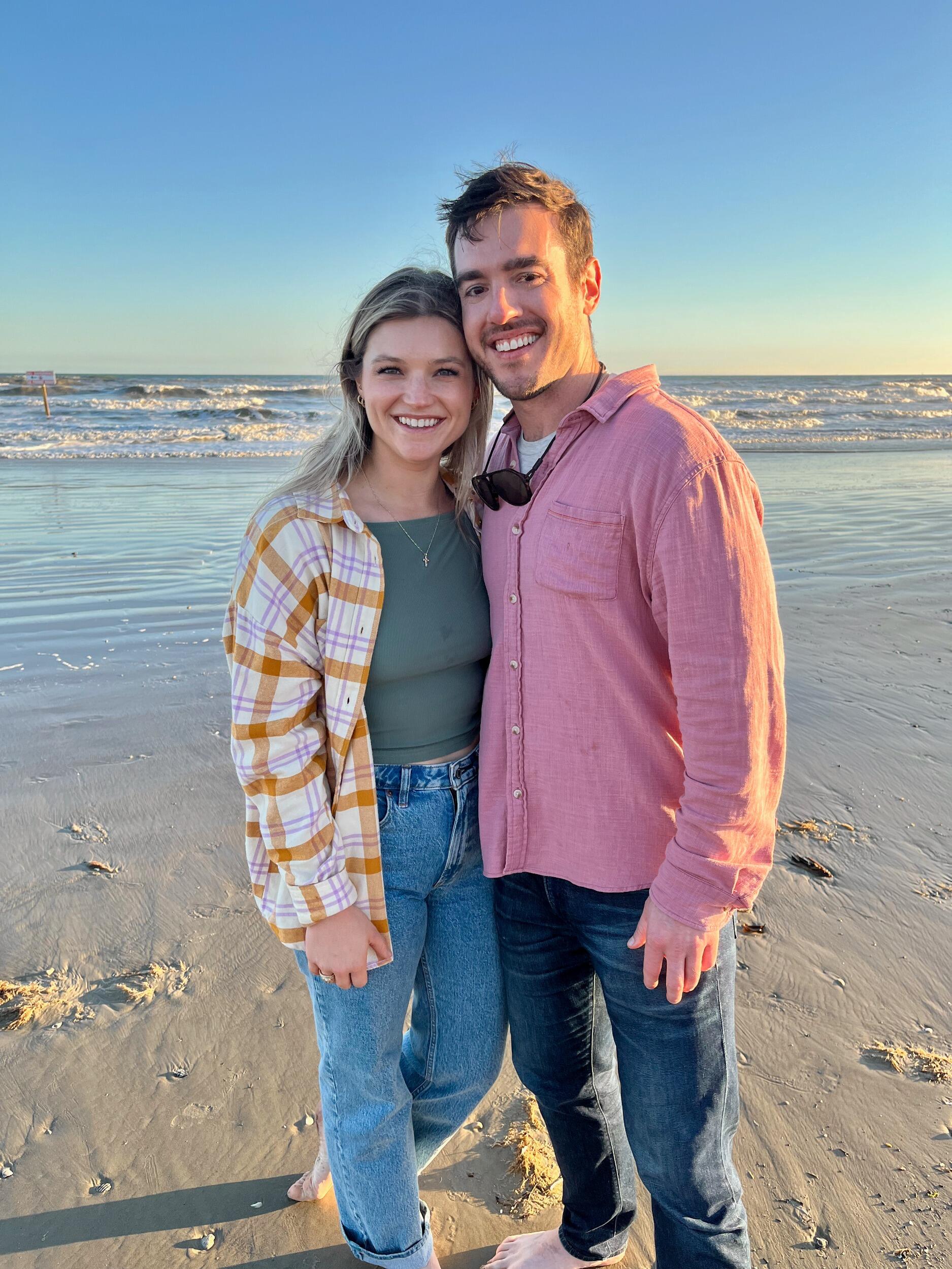 Our first trip together to the Galveston coast