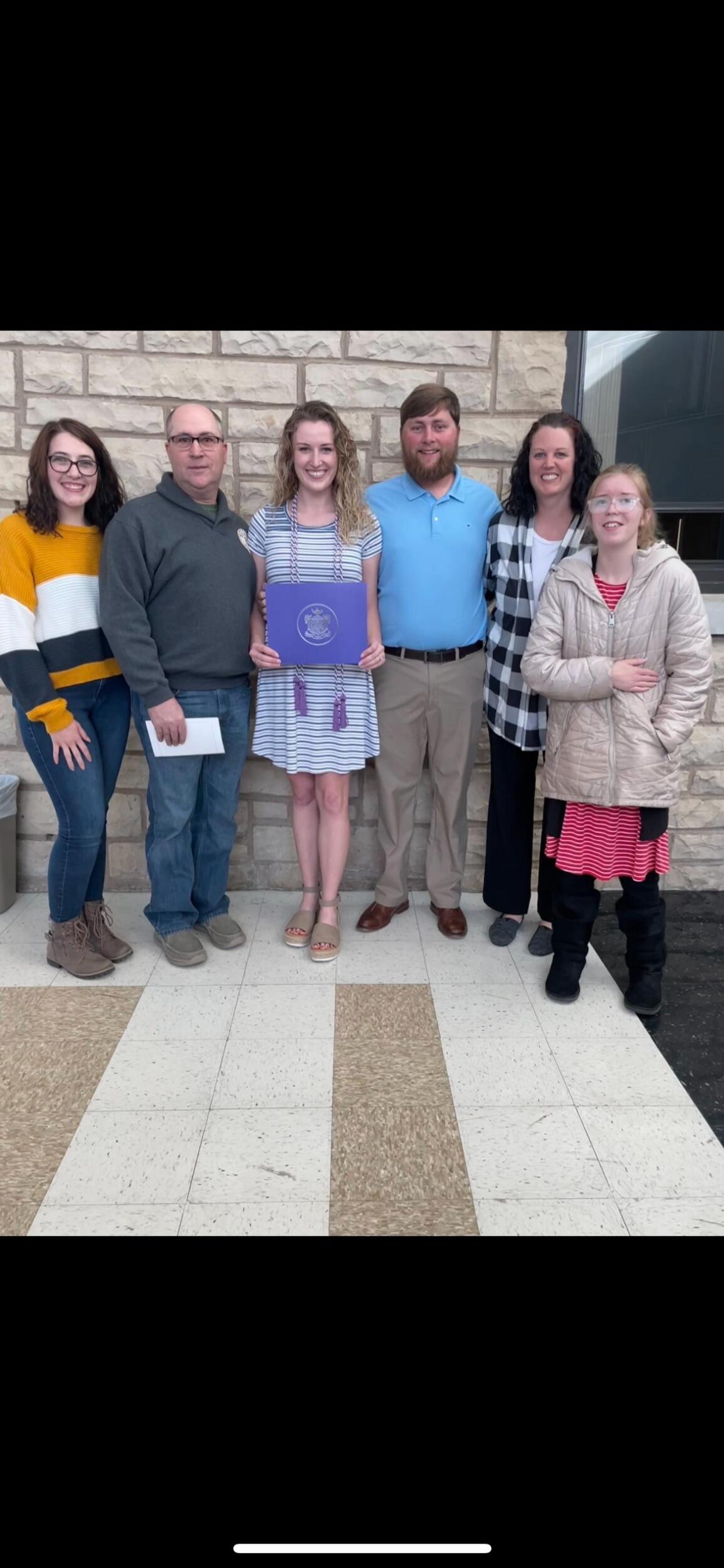 Thank you for supporting me through nursing school and helping me to thrive! I could not have become a member of an international honors society for nursing without your constant love and support!