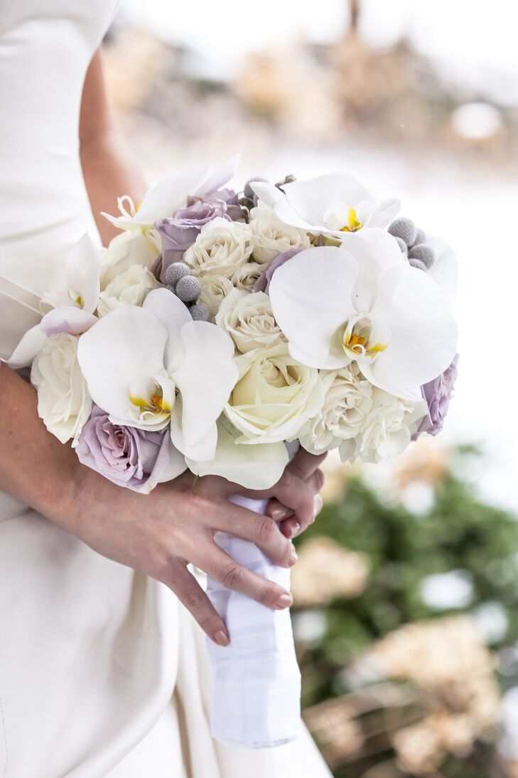 Lavender And White Bridal Bouquet