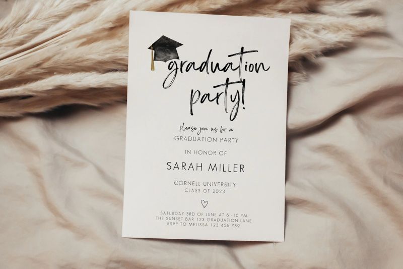 Send invitations - graduation party checklist