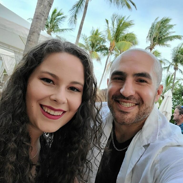 First Date out in Miami at our Favorite restaurant - Santorini's